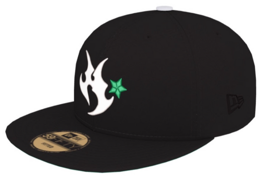 Hustlaz New Era Fitted Hat - Green Edition