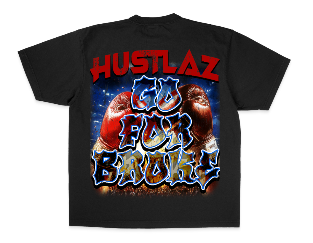 Hustlaz Sports Go For Broke Tee - Black