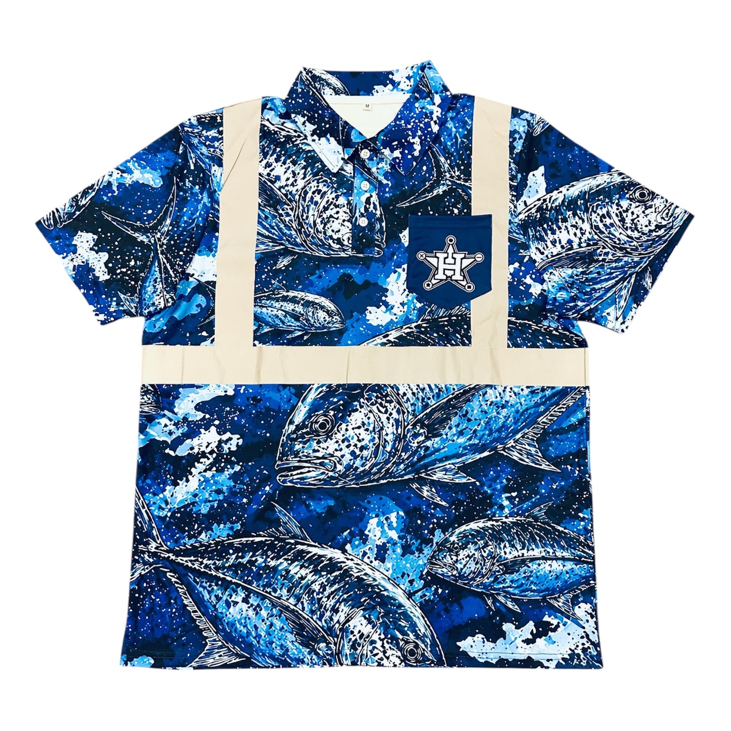 Hi Vis Hustlaz Class 2 Collared Shirt - Ulua Edition