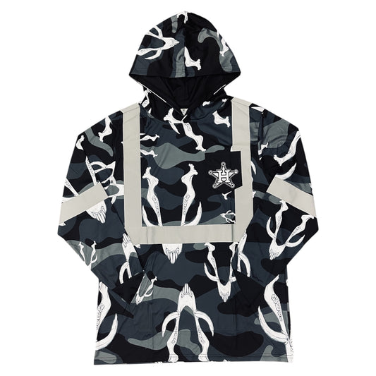 Hi Vis Hustlaz Class 2 Hoodie - Midnight Boar Edition