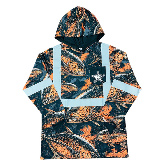 Hi Vis Hustlaz Class 2 Hoodie - Safety Orange Ulua Edition